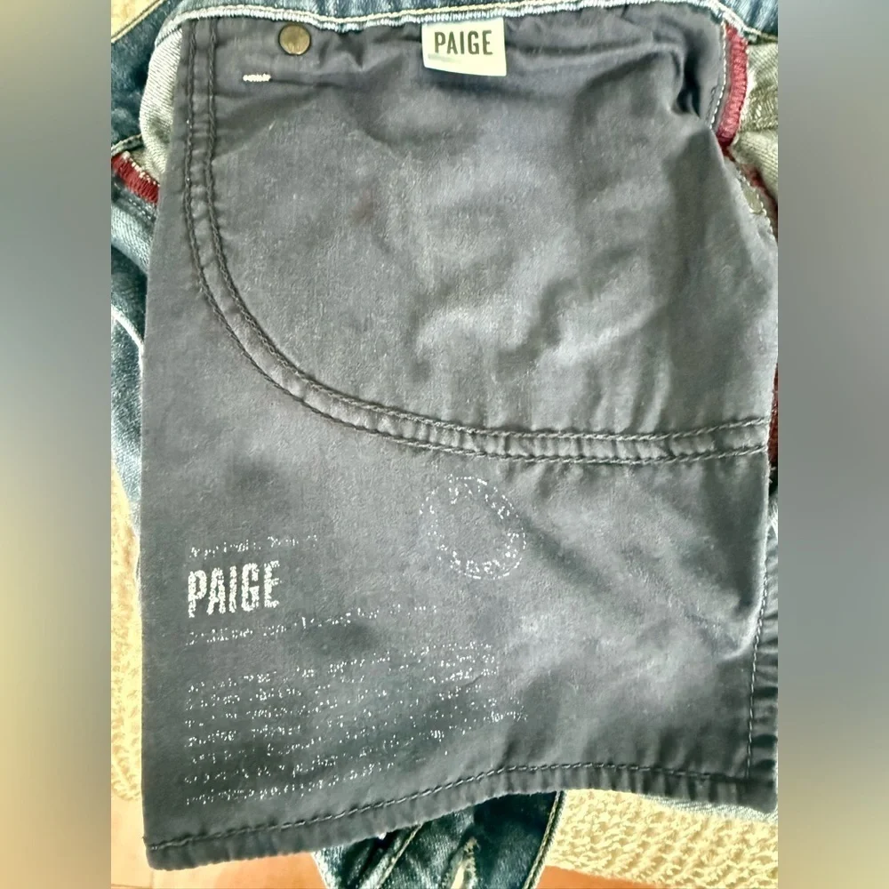 PAIGE Federal Slim Fit Jeans 👖 Men’s 40x31 Blue Stretch Denim Made in USA 🇺🇸